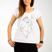 maglietta drapenn con illustrazione donna giappone